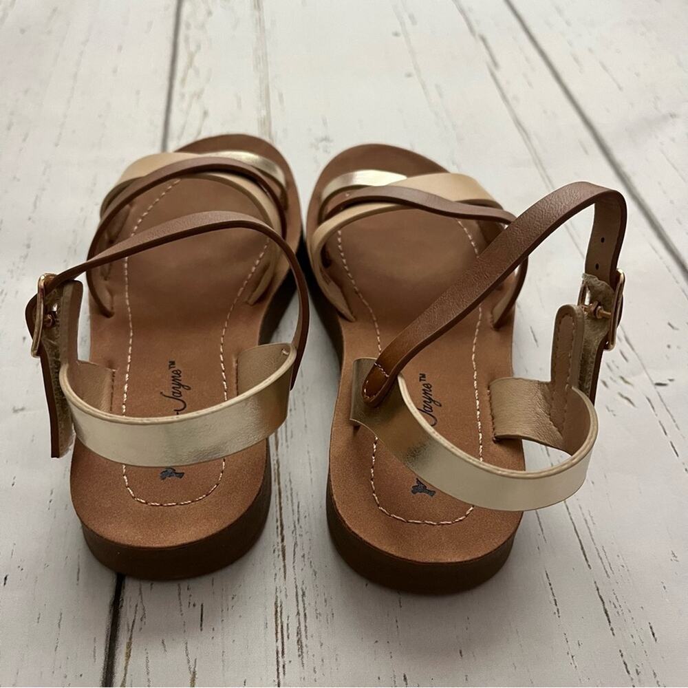 Sarah-Jayne Docia Sandal Girls Brown Size 10 Strappy Leather New In Box - Picture 4 of 6